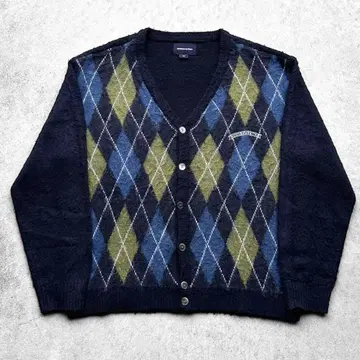 thisisneverthat 아가일 샤기 니트 가디건