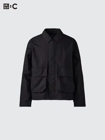 유니클로C 코튼 숏 블루종