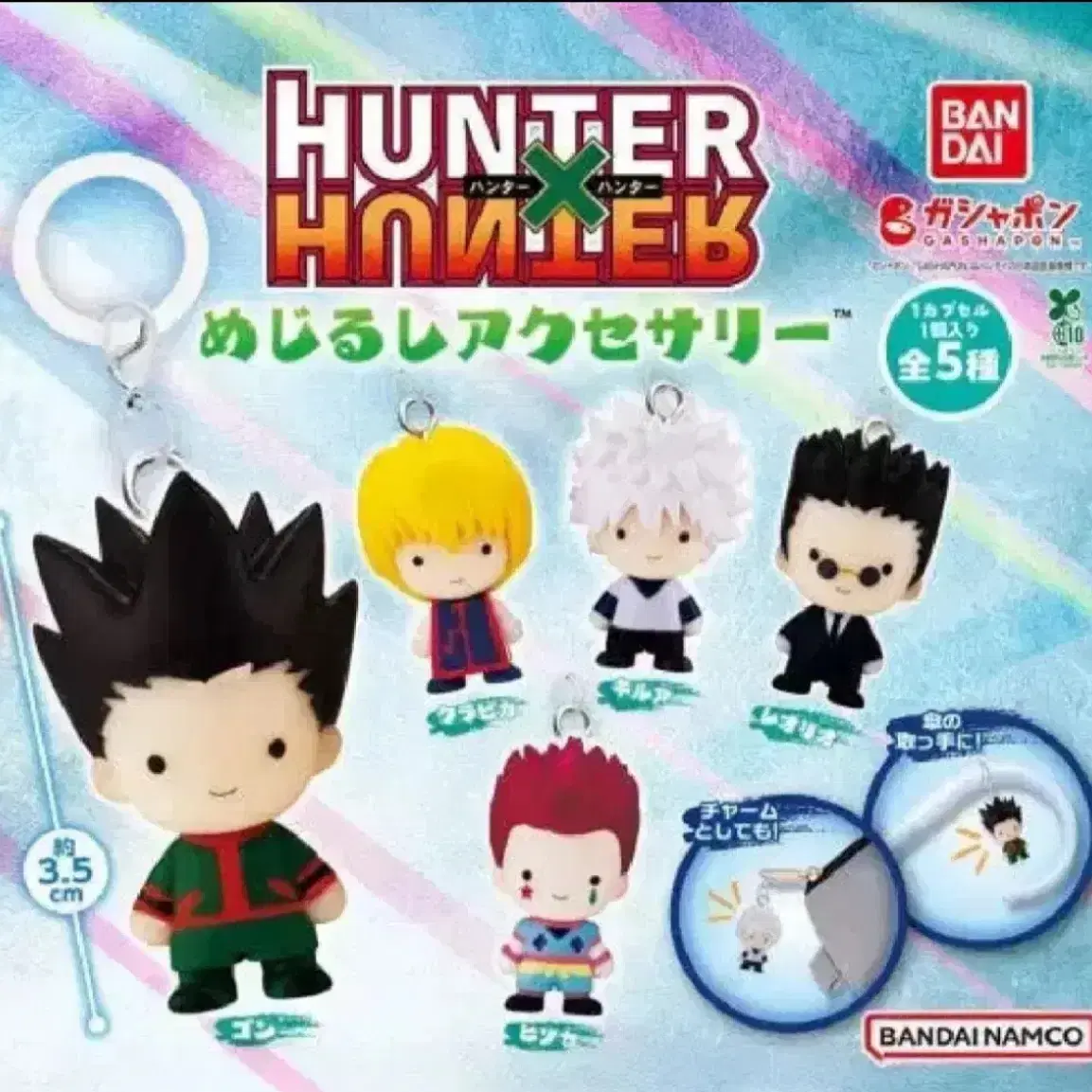 Sealed Hunter x Hunter Leorio Mezushi Keyring Gacha