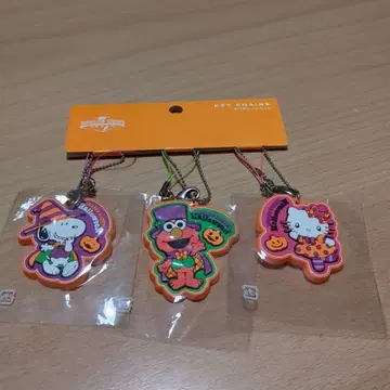 할로윈 키체인 세트 스누피 엘모 헬로키티
