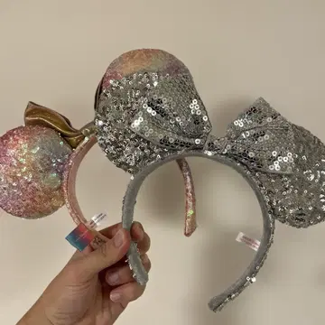 디즈니 미니 마우스 머리띠 스팽글 2개 세트