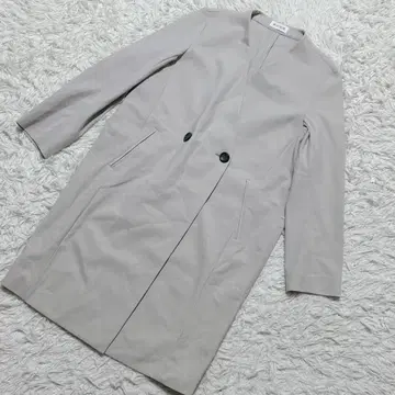 [ c6664 ] PLST 롱 코트 라이트 그레이 긴팔