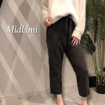 MIDIUMI 전체 밴딩 울 앵클 팬츠 사이즈 2