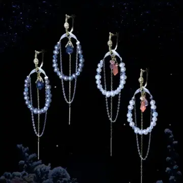 새상품급 agete 실버 펄 귀걸이 참 2021 한정판