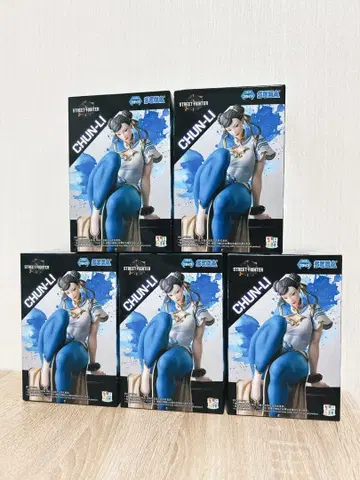 춘리 피규어 5체 세트 세가