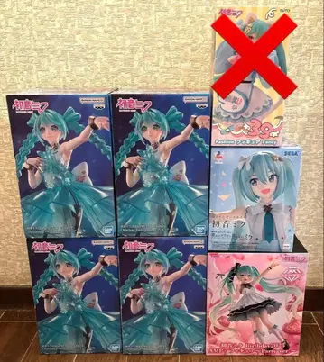 하츠네 미쿠 피규어 6개 묶음 판매
