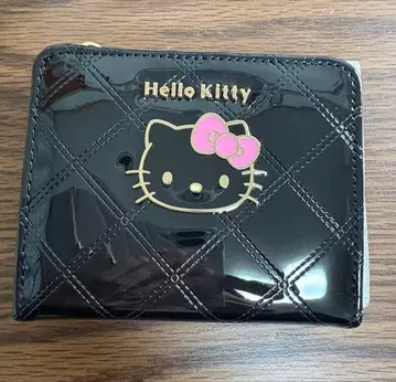 헬로키티 2단 접이식 지갑 블랙