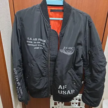 AVIREX MA-1 플라이트 자켓 블랙