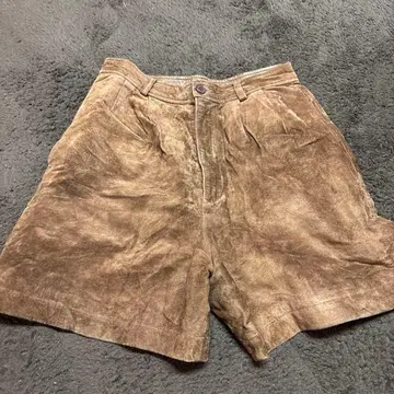 DGRACE 브라운 숏팬츠 M 돈피 스웨이드 구제 의류