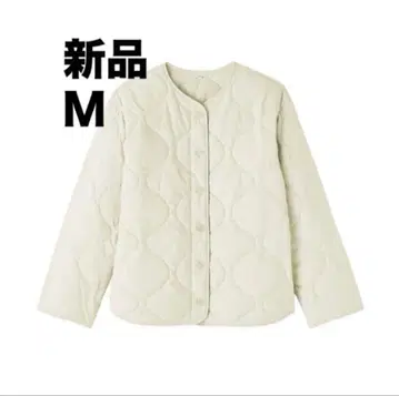 이번 시즌 모델 무인양품 후와리 솜 퀼팅 자켓 여성 M 아이보리