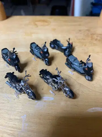 야마하 미니어처 바이크 6대 세트