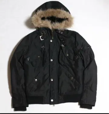00s PPFM fur nylon jacket y2k