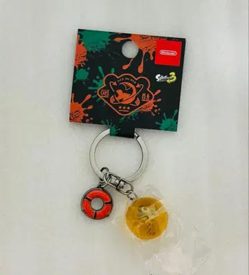 스플래툰 금 이크라 키링 SALMON RUN Splatoon3