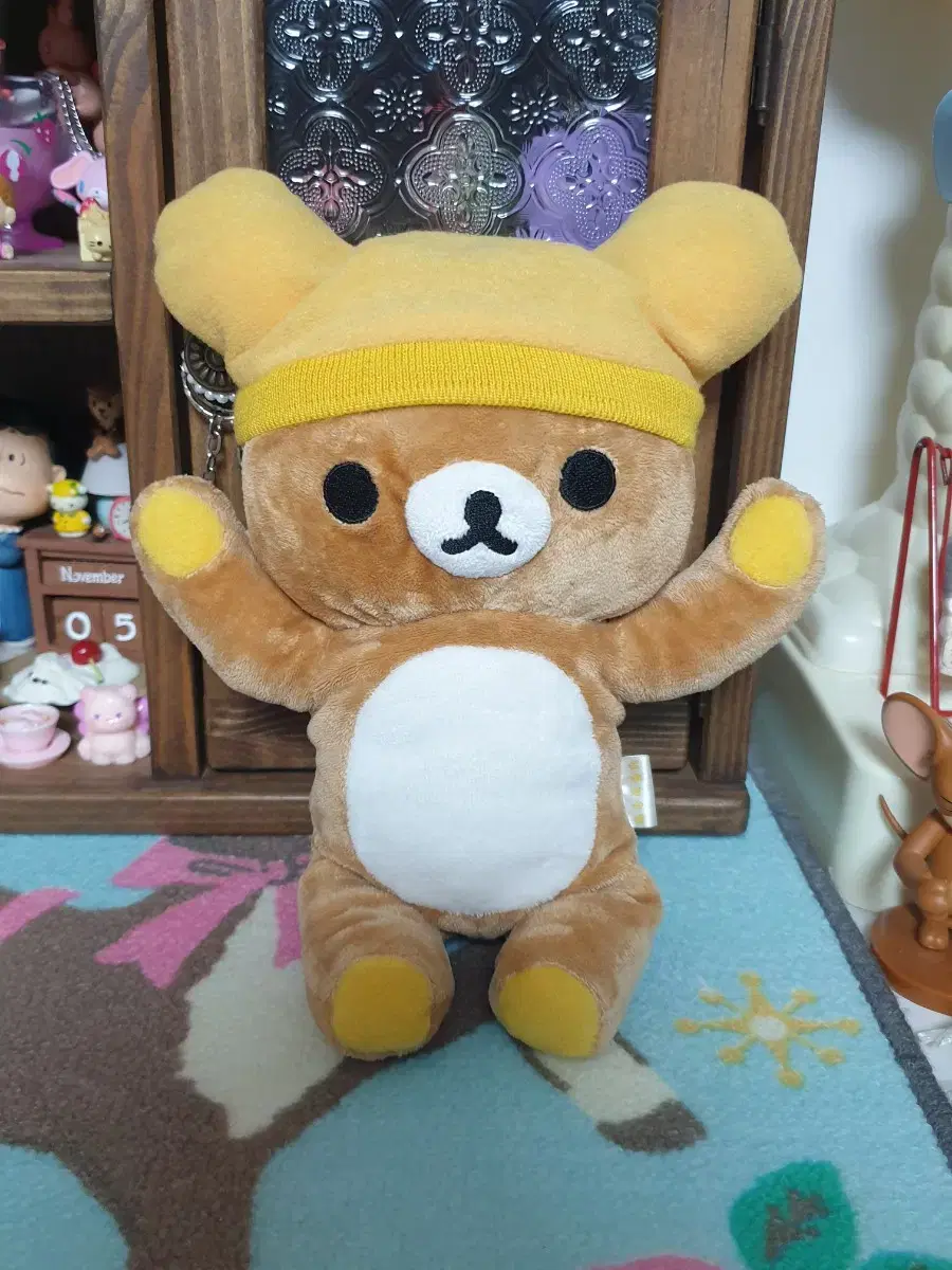 Classic Vintage) Hat Rilakkuma doll 20cm back zipper open