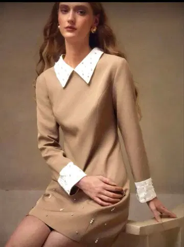 [ 당일 발송 가능 ] MOTF PREMIUM 포멀 펄 디테일 드레스