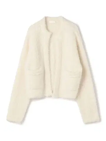 Ballsey 아크릴 알파카 퍼 숏 가디건