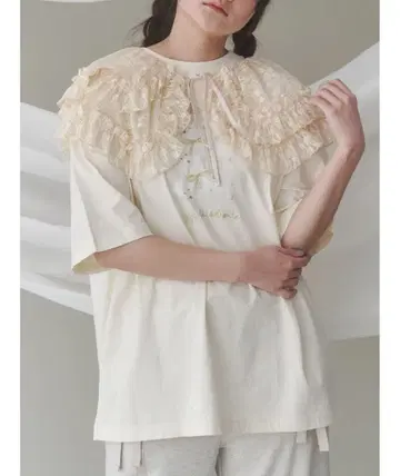 플라워 프릴 2way 탈부착 카라