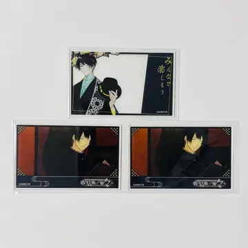 고서점가의 다리 공주 가라오케 철인 아크릴 카드 미나카미 3장