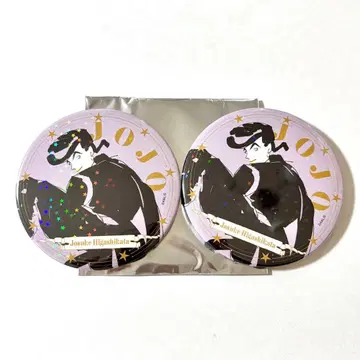 죠죠 월드 홀로그램 캔뱃지 죠스케 2개 세트