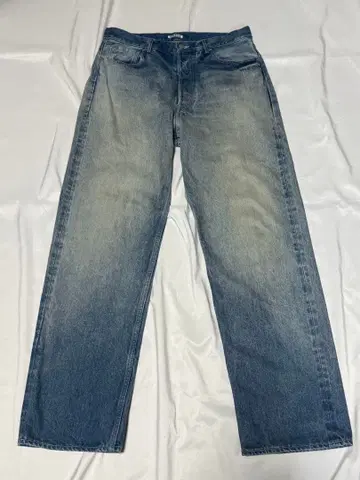 Auralee Selvedge Faded Heavy Denim Pants