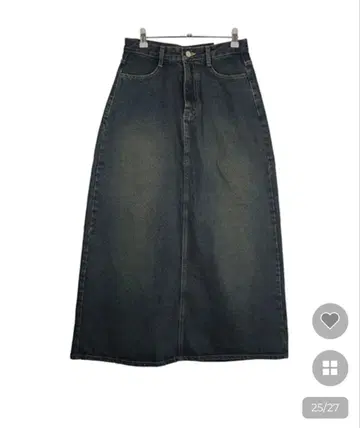 nugu 롱 데님 스커트