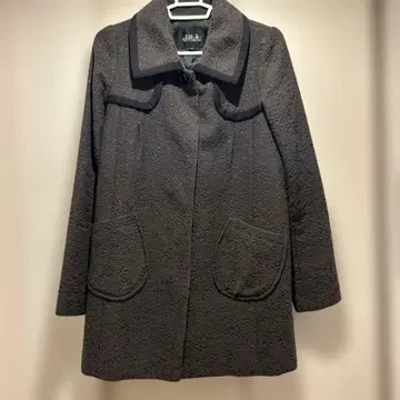 질 스튜어트 다크 그레이 롱 코트