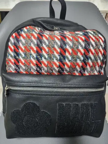 MARY QUANT 백팩 중형 블랙, 레드, 화이트, 블루