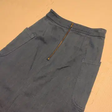 URBAN RESEARCH 데님 롱 타이트 스커트 블루 M