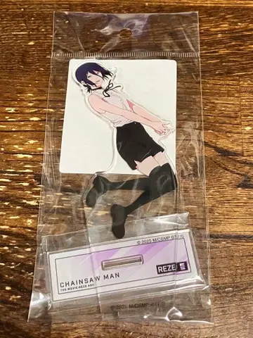 극장판 체인소 맨 플라자 아크릴 스탠드 팝업 부유 레제