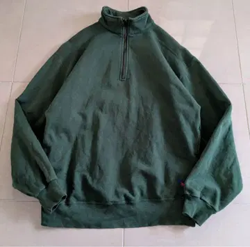 USA LLBean RUSSELL 하프 지퍼 맨투맨 그린