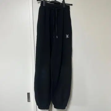 WOOALONG 스웨트 팬츠 블랙 S