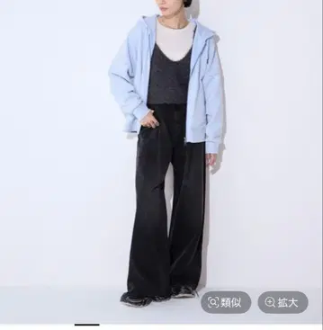 JEANASIS 3G 페더 MIX 니트 NS 그레이