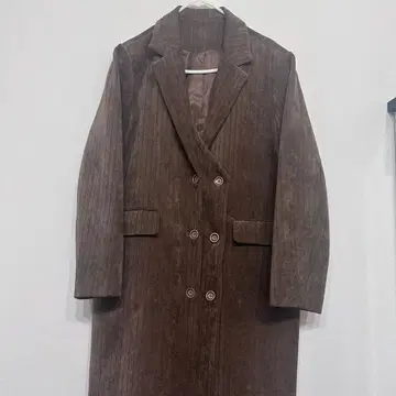 코듀로이 더블 테일러드 코트