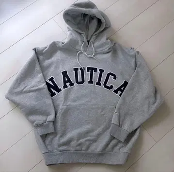 NAUTICA 그레이 후드 부착 후드티
