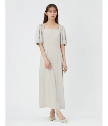 [ FRAY I.D ] 새상품급 퍼프 슬리브 원피스