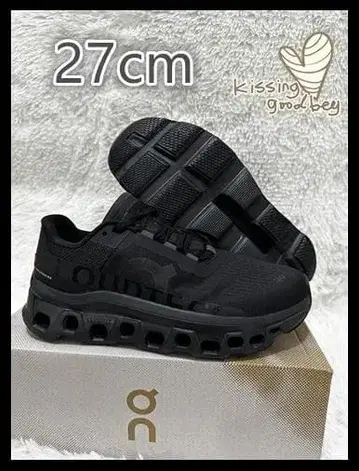 새상품 On 클라우드몬스터 블랙 스니커즈 27cm