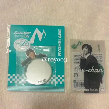 Snow Man 아베 료헤이 클리어 스티커 + 미러 스티커