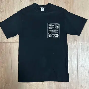 TOTAL LUXURY SPA 그래픽T 블랙 S 사이즈 스트릿