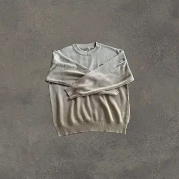 그레이 크루넥 트레이닝복 로고