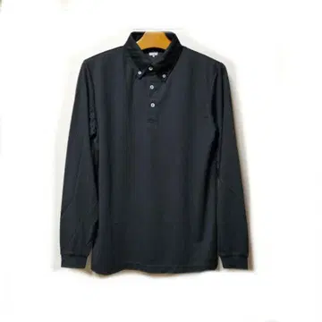 SPEED DRY 블랙 긴팔 워크 BD 피케 셔츠