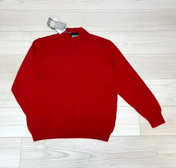 울 100% 레드 긴팔 스웨터 이탈리아제