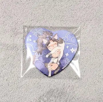 닌타마 난자타운 고양이 저택 대수색의 단 하트 캔뱃지 타케야 하치자에몬