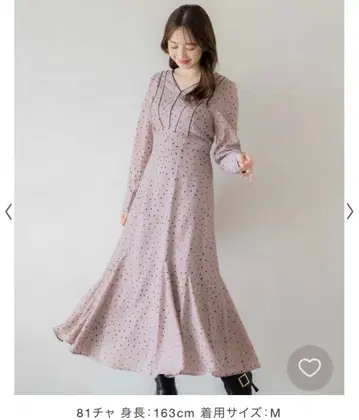 [컨디션 최상] Noela 하트 무늬 원피스 M 사이즈