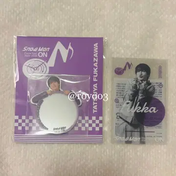 Snow Man 후카사와 타츠야 클리어 스티커 + 거울 스티커