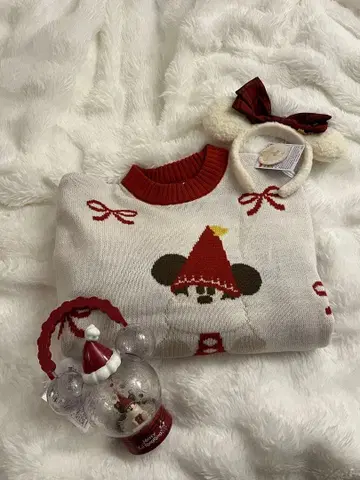 디즈니 크리스마스 2025 릴린린 스웨터 머리띠 램프