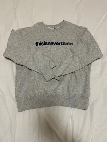 thisisneverthat 그레이 로고 맨투맨