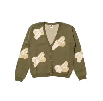 bark at the moon 가디건 그린 두꺼운 원단