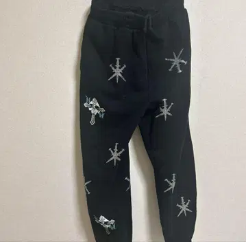 블랙 조거 팬츠 L 스웨트 팬츠