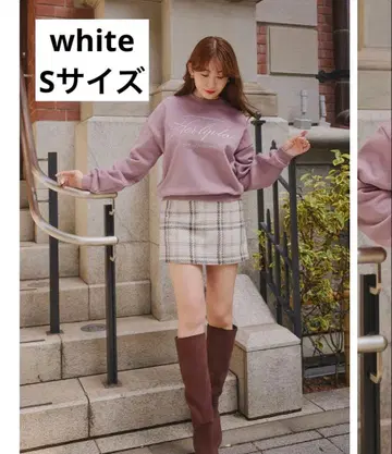 Tweed Check Mini Skort herlipto