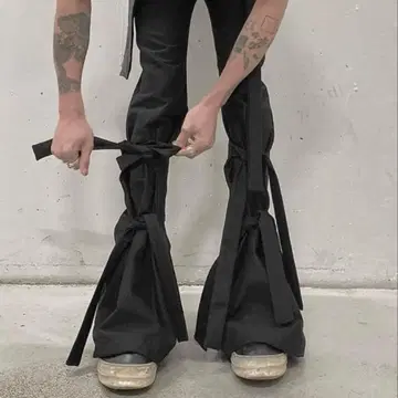 구제샵 구매 신진기예 리본 기믹 플레어 팬츠 archive